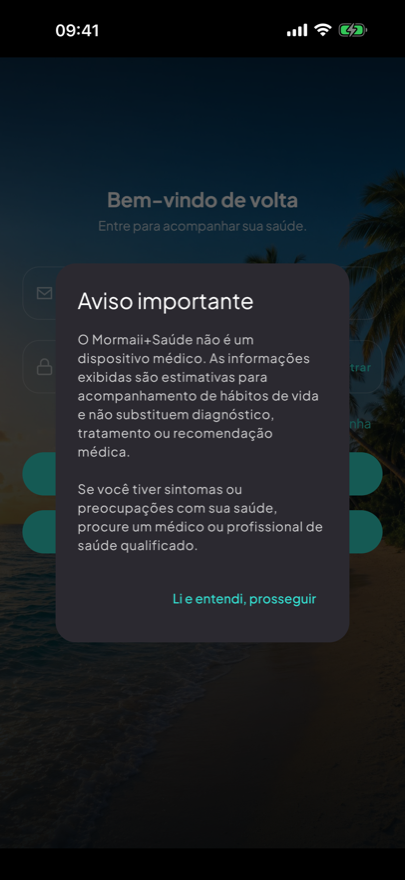 Blocking notice on first launch